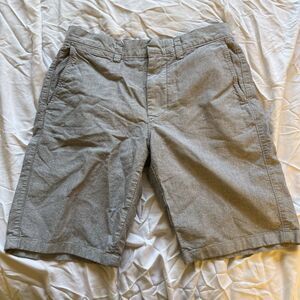 J.Crew Mens Shorts Grey Black 29”W X 10.5”L
